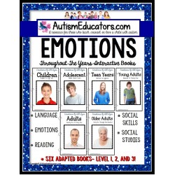 EMOTIONS and FEELINGS ADAPTED BOOK SET for Special Education and Autism